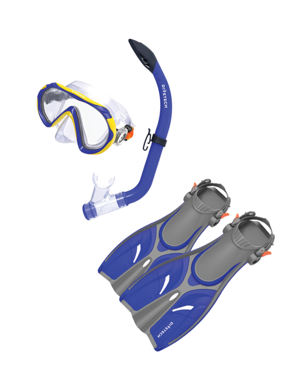 Junior Waterborne Mask Snorkel Fin Set