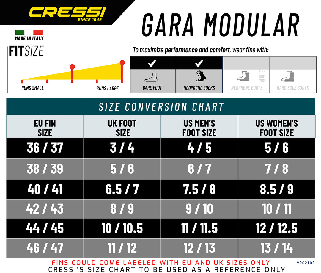 Cressi Gara Modular Fins Nery