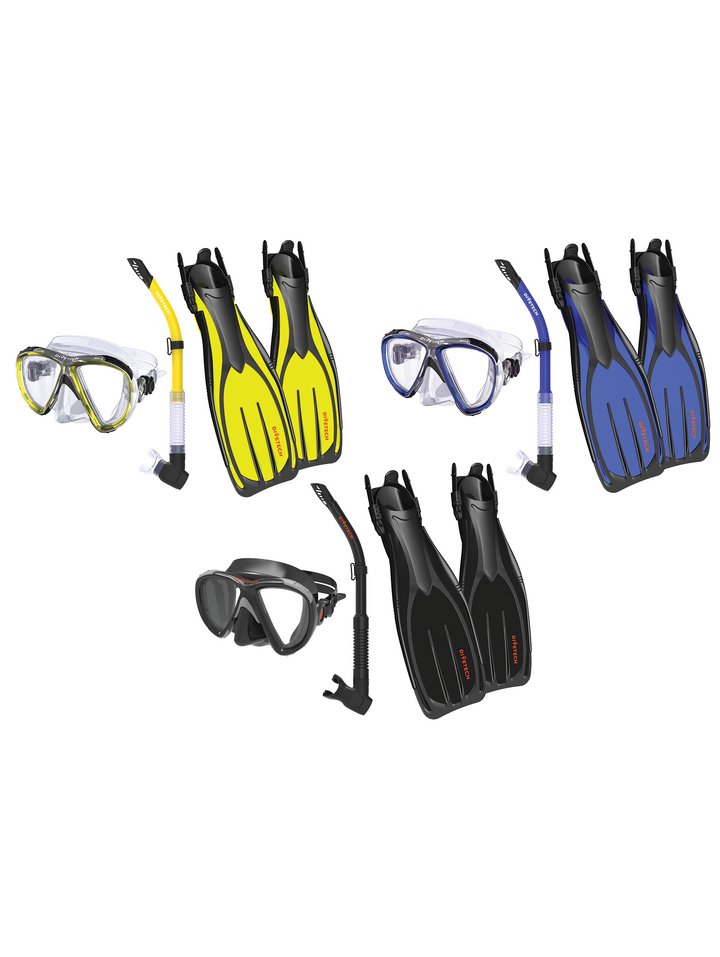 Turbo EDF Fin, Optrix Mask, Dropaway Snorkel Set