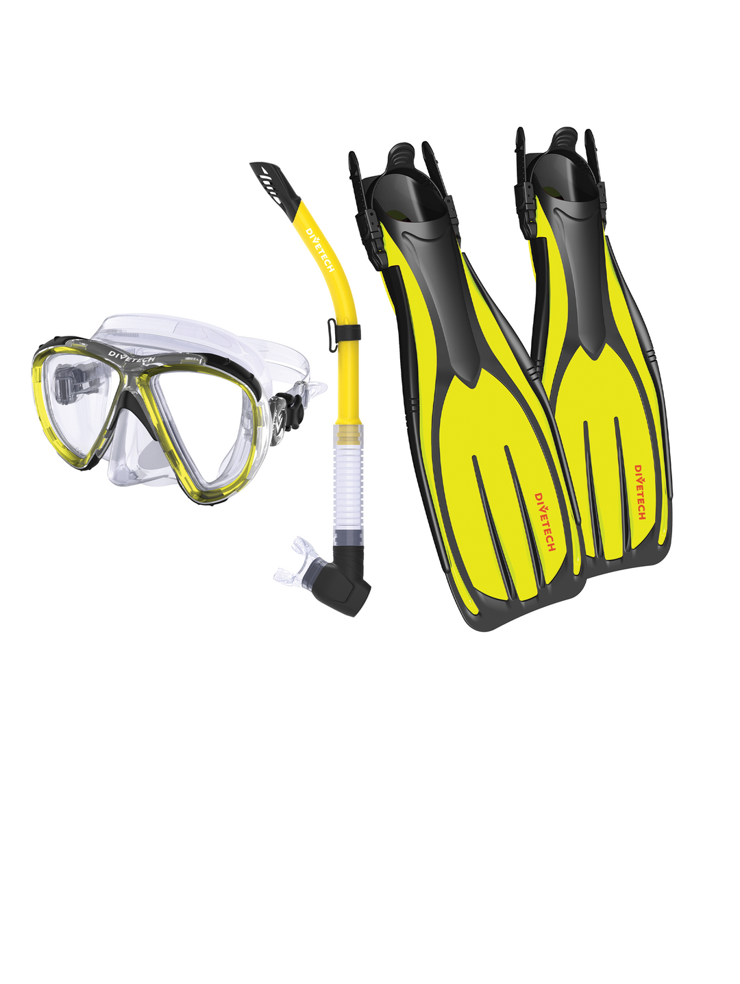 Turbo EDF Fin, Optrix Mask, Dropaway Snorkel Set