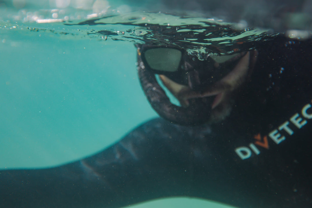 Shadow Black Mirrored Mask And Classic Spearo Snorkel Set